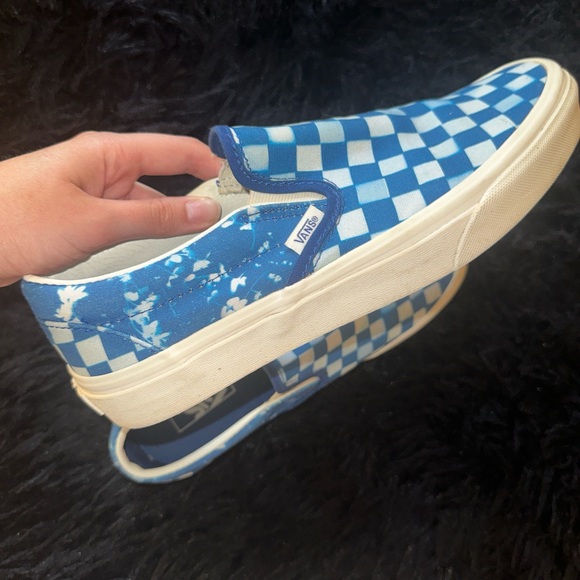unisex blue checkered/tropical ‘Vans’ - Picture 4 of 7